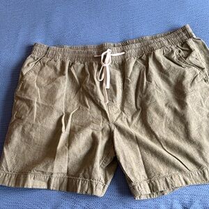 Nautica Olive Green Drawstring Athletic Shorts